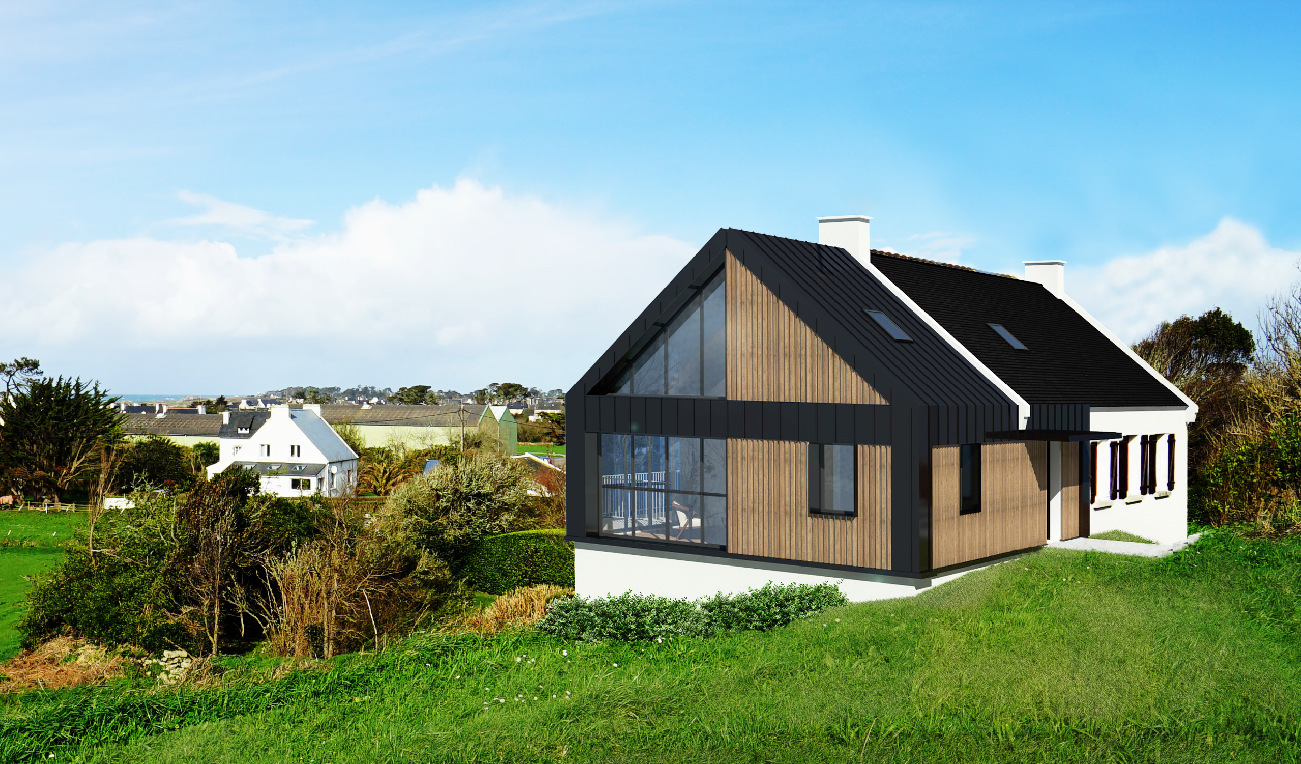 Rénovation et extension d'une maison d'habitation - FINISTERE (29)